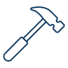 a hammer icon